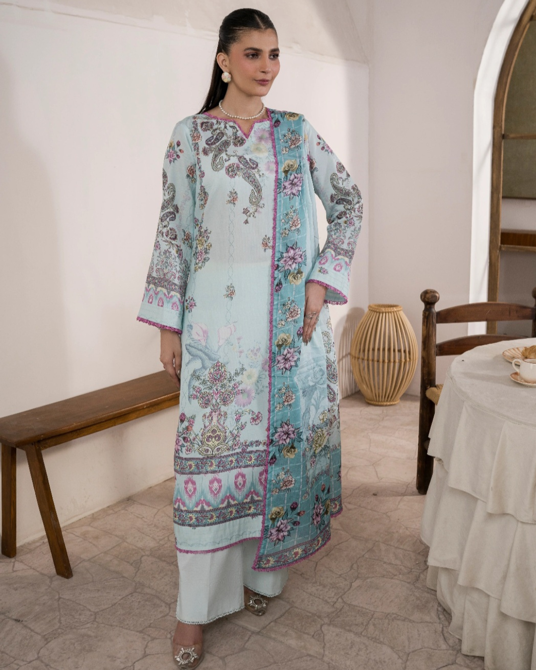 Firdous Collection - Printed - Lawn - 3pc - VOL5