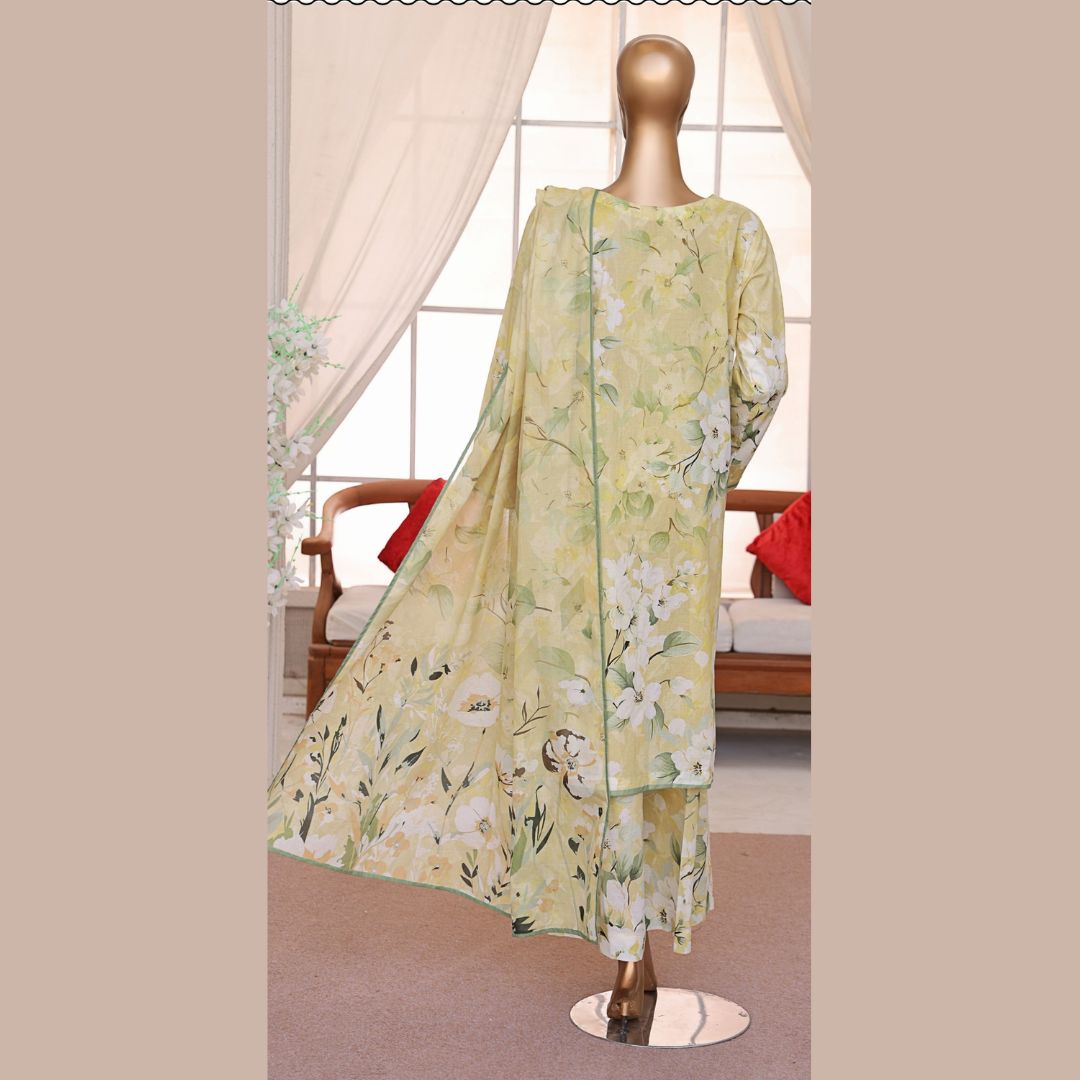 Luxe Prints By Hz Textile I Suhaima Collection I Digital Printed Lawn Suit I Unstitched 3 Piece- Summer Collection