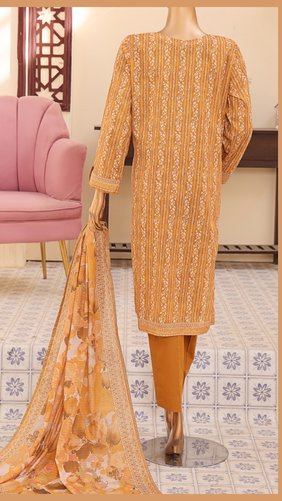 Mehak By HZ Textiles Embroidered Lawn Suit Unstitched 3 Piece I Suhaima Collection- Summer Collection