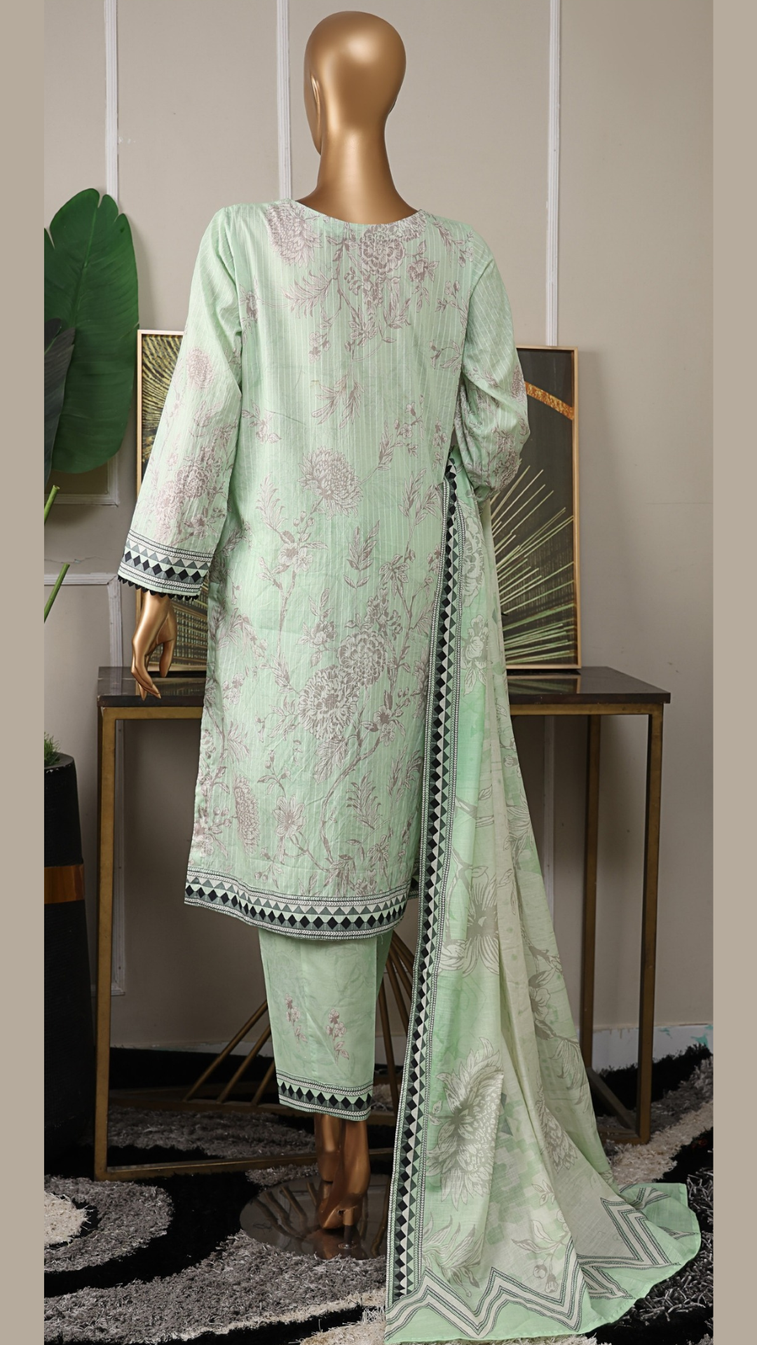 Nayab By HZ Textiles Printkari Embroidered Lawn Suit Unstitched 3 Piece- Summer Collection