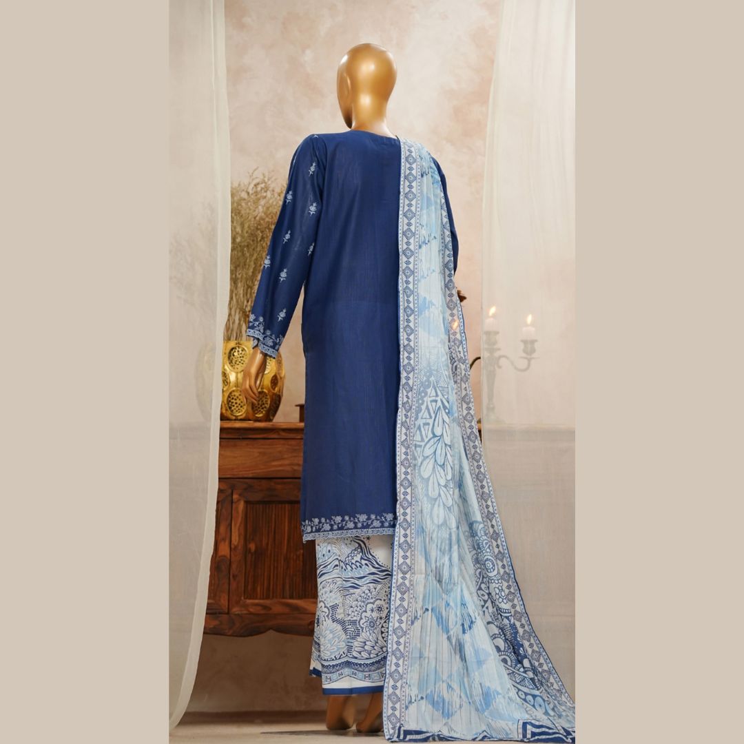 CHIKANKARI I READYTO WEAR I SLUB SOLID EMBROIDERED I HZ I SUHAIMA COLLECTION