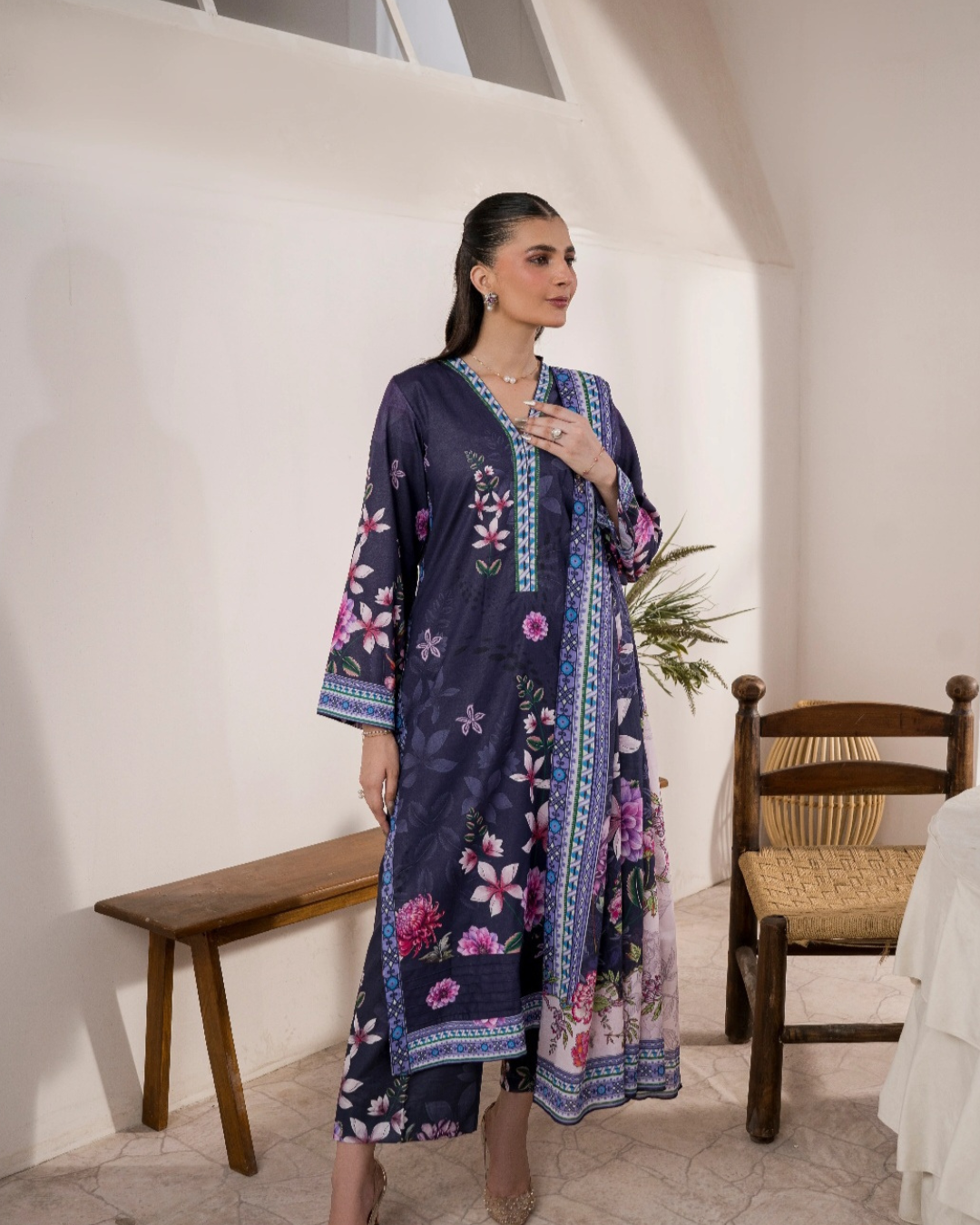 Firdous Collection - Printed - Lawn - 3pc - VOL5
