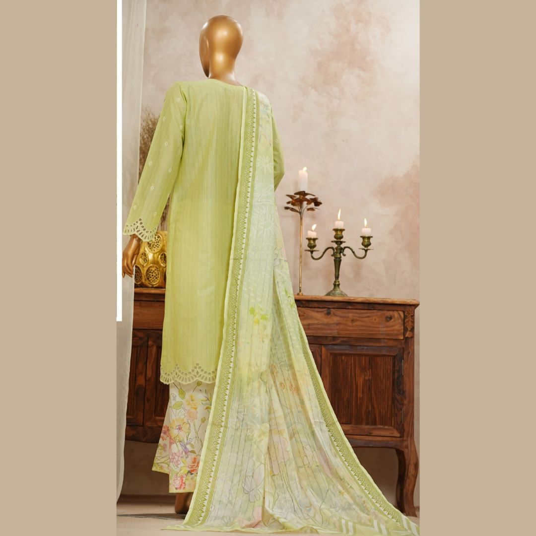 CHIKANKARI I READYTO WEAR I SLUB SOLID EMBROIDERED I HZ I SUHAIMA COLLECTION