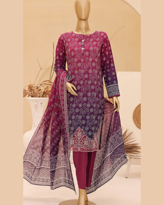 CHUNRI HZ TEXTILE BY SUHAIMA COLLECTION I EMBROIDERED LAWN COLLECTION IUNSTITCHED I ONLINE STORE