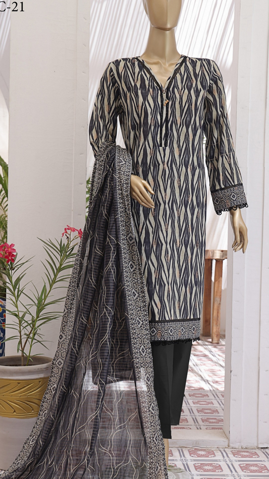Jacquard Premium Printed Collection by HZ I Unstitched I Suhaima Collection