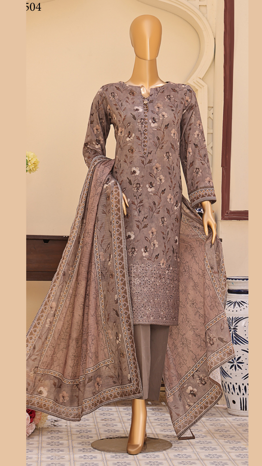 Mehak By HZ Textiles Embroidered Lawn Suit Unstitched 3 Piece I Suhaima Collection- Summer Collection