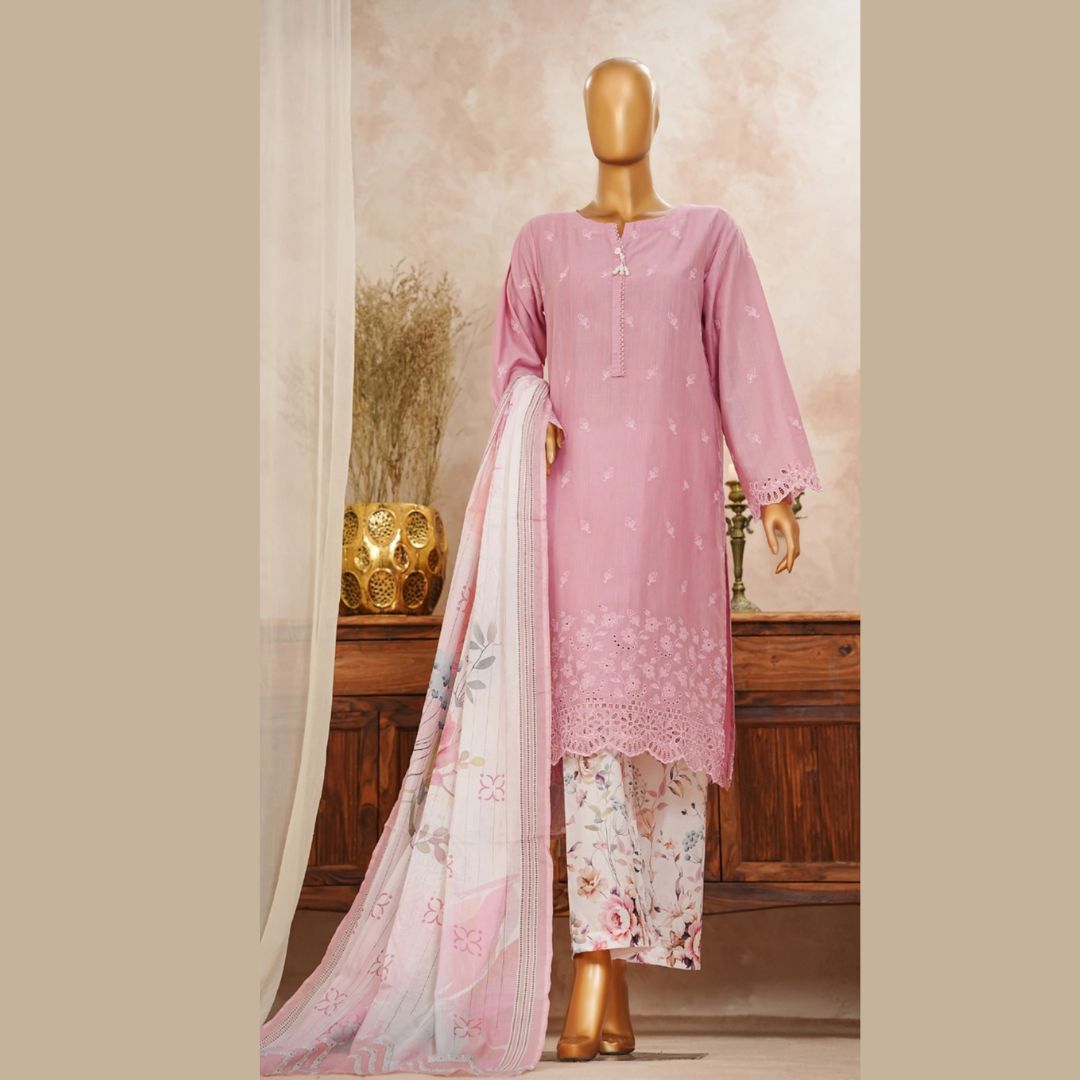 CHIKANKARI I READYTO WEAR I SLUB SOLID EMBROIDERED I HZ I SUHAIMA COLLECTION