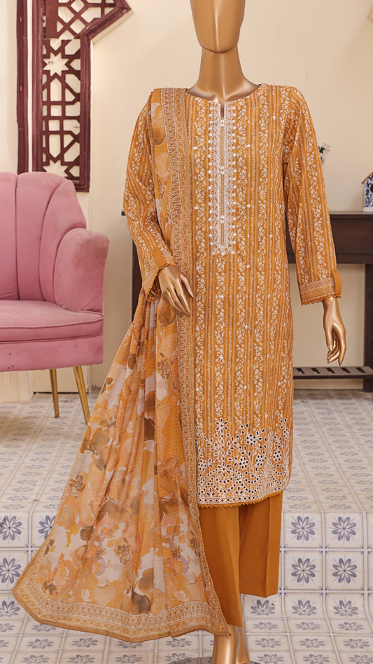Mehak By HZ Textiles Embroidered Lawn Suit Unstitched 3 Piece I Suhaima Collection- Summer Collection