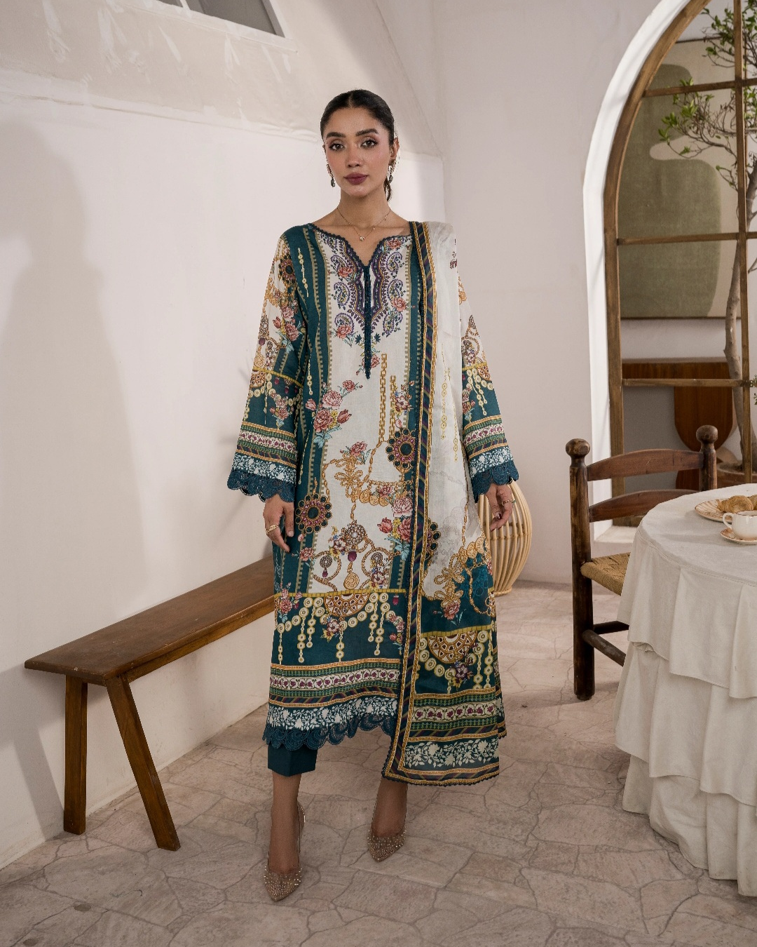 Firdous Collection - Printed - Lawn - 3pc - VOL5
