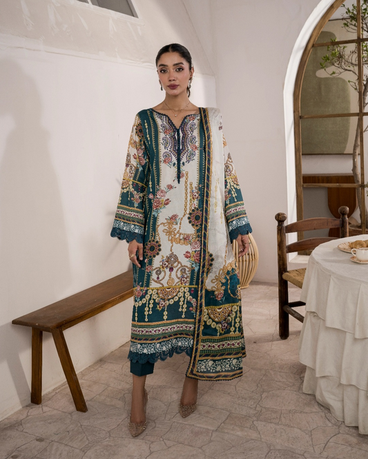 Firdous Collection - Printed - Lawn - 3pc - VOL5