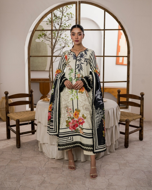 Firdous Collection - Printed - Lawn - 3pc - VOL5