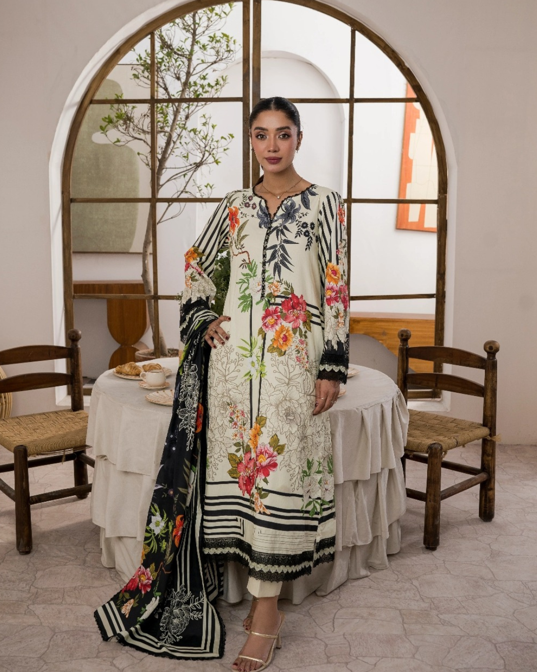 Firdous Collection - Printed - Lawn - 3pc - VOL5