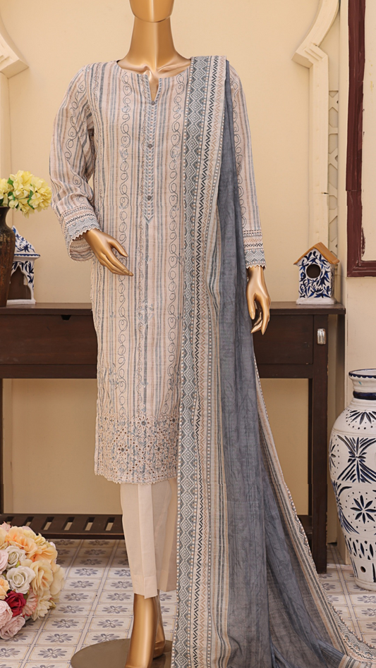 Mehak By HZ Textiles Embroidered Lawn Suit Unstitched 3 Piece I Suhaima Collection- Summer Collection