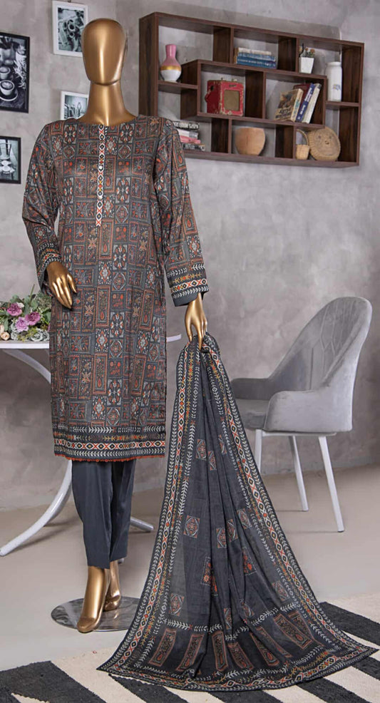 Platinum HZ Textiles By Suhaima Collection I  Digital Printed Lawn Suit Unstitched 3 Piece - Summer Collection