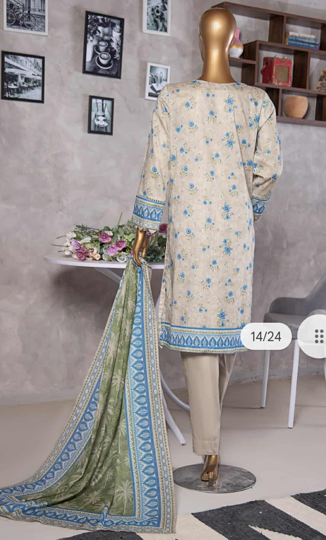 Platinum HZ Textiles By Suhaima Collection I  Digital Printed Lawn Suit Unstitched 3 Piece - Summer Collection