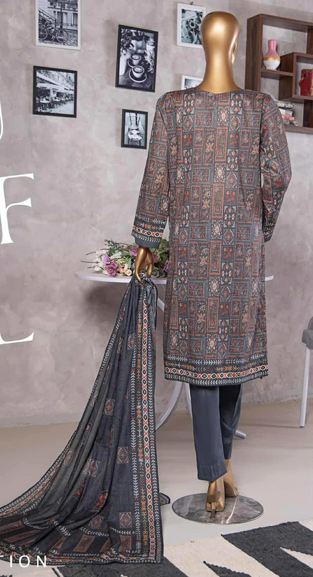 Platinum HZ Textiles By Suhaima Collection I  Digital Printed Lawn Suit Unstitched 3 Piece - Summer Collection