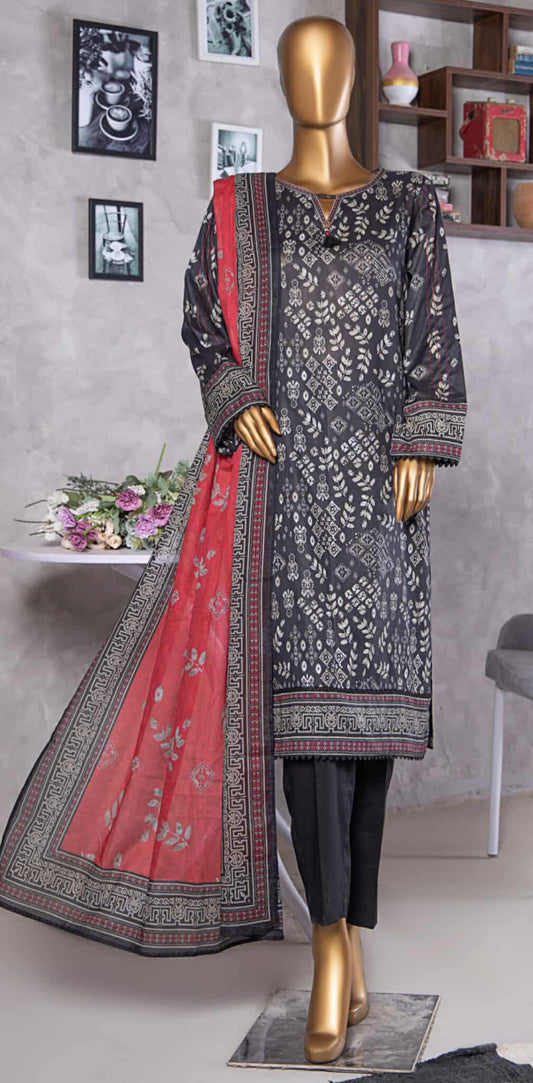 Platinum HZ Textiles By Suhaima Collection I  Digital Printed Lawn Suit Unstitched 3 Piece - Summer Collection