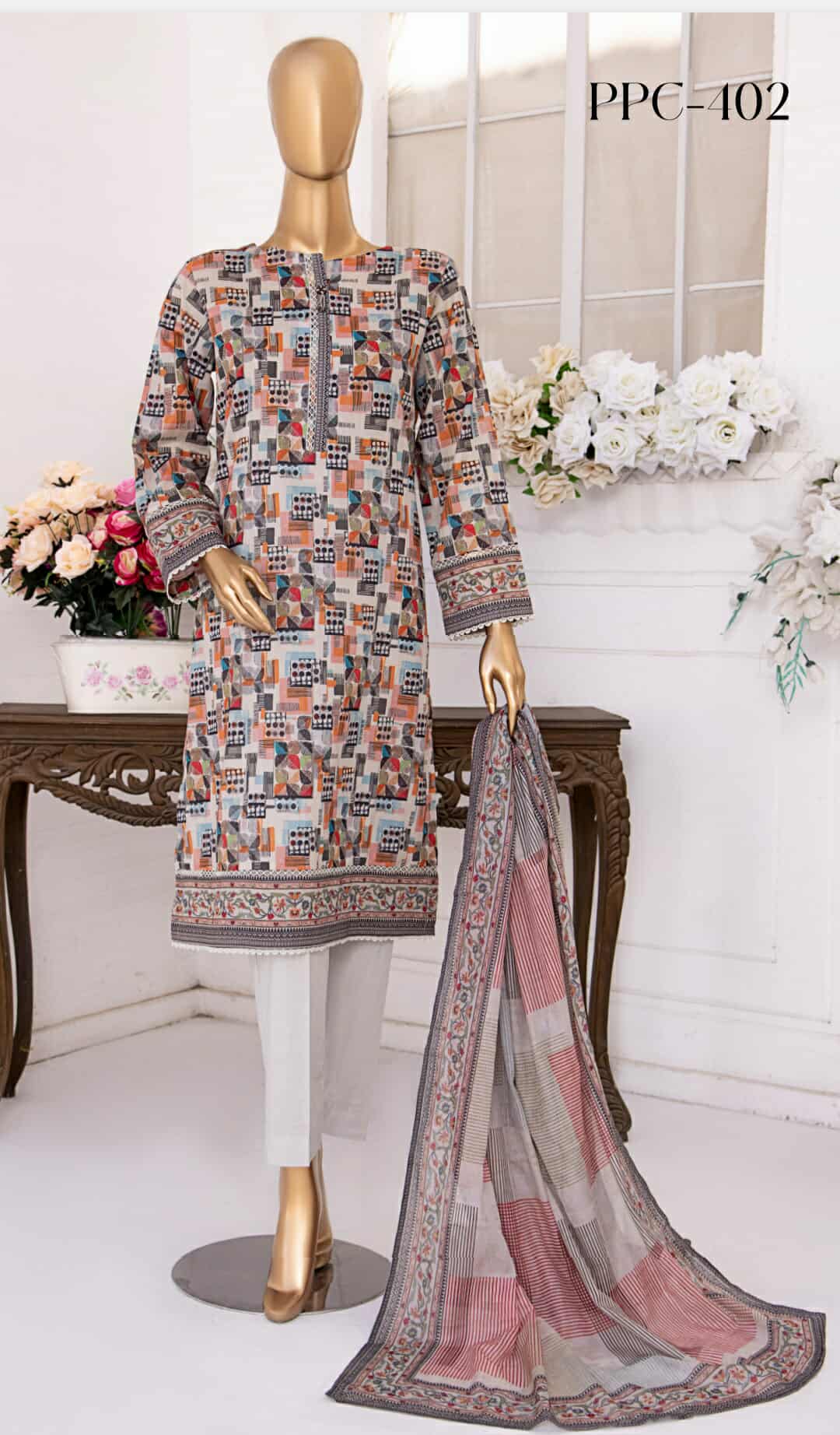 Platinum HZ Textiles By Suhaima Collection I  Digital Printed Lawn Suit Unstitched 3 Piece - Summer Collection