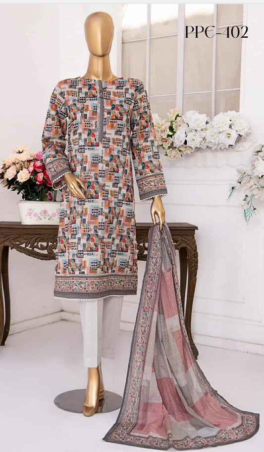 Platinum HZ Textiles By Suhaima Collection I  Digital Printed Lawn Suit Unstitched 3 Piece - Summer Collection