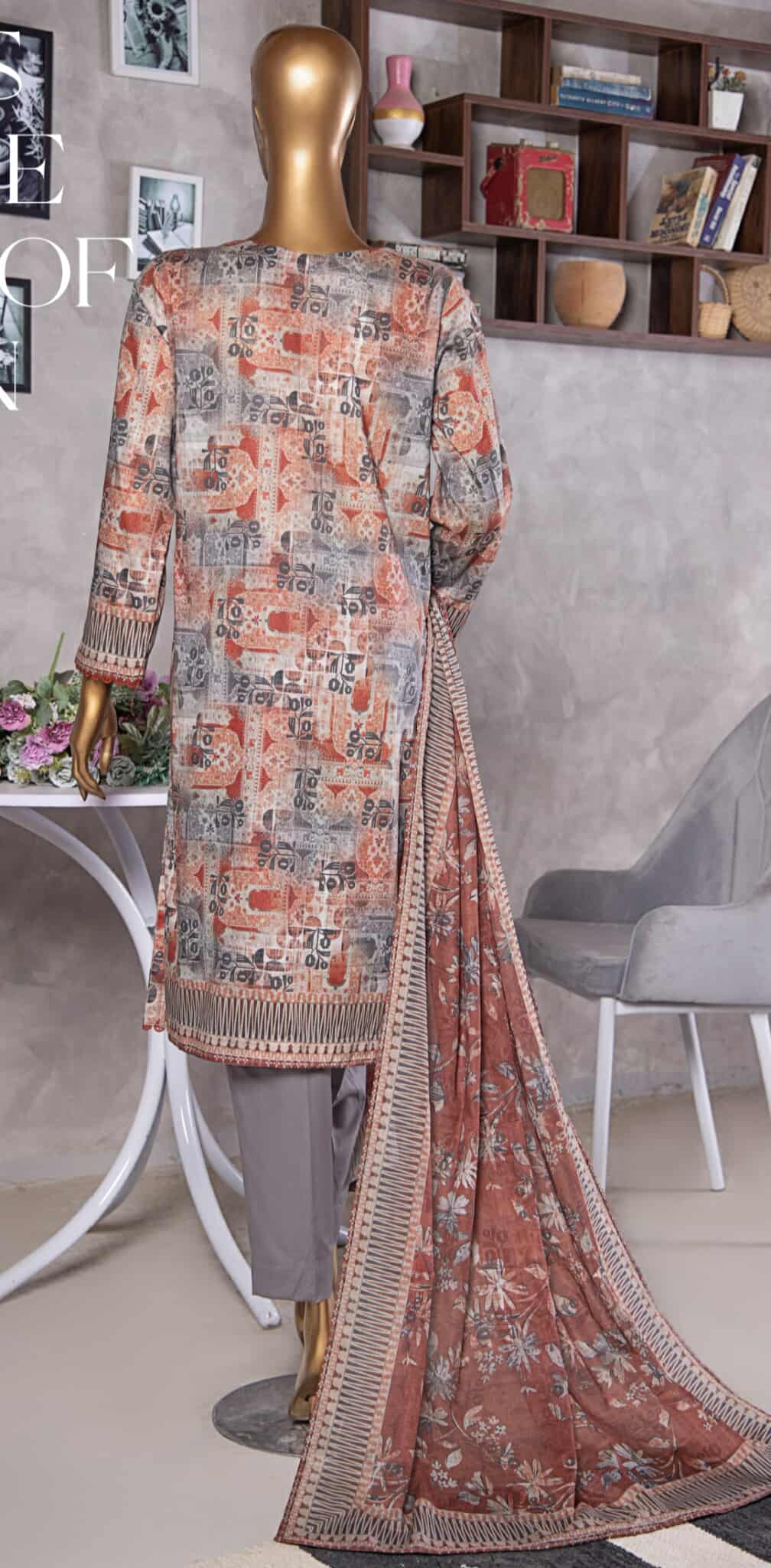 Platinum HZ Textiles By Suhaima Collection I  Digital Printed Lawn Suit Unstitched 3 Piece - Summer Collection