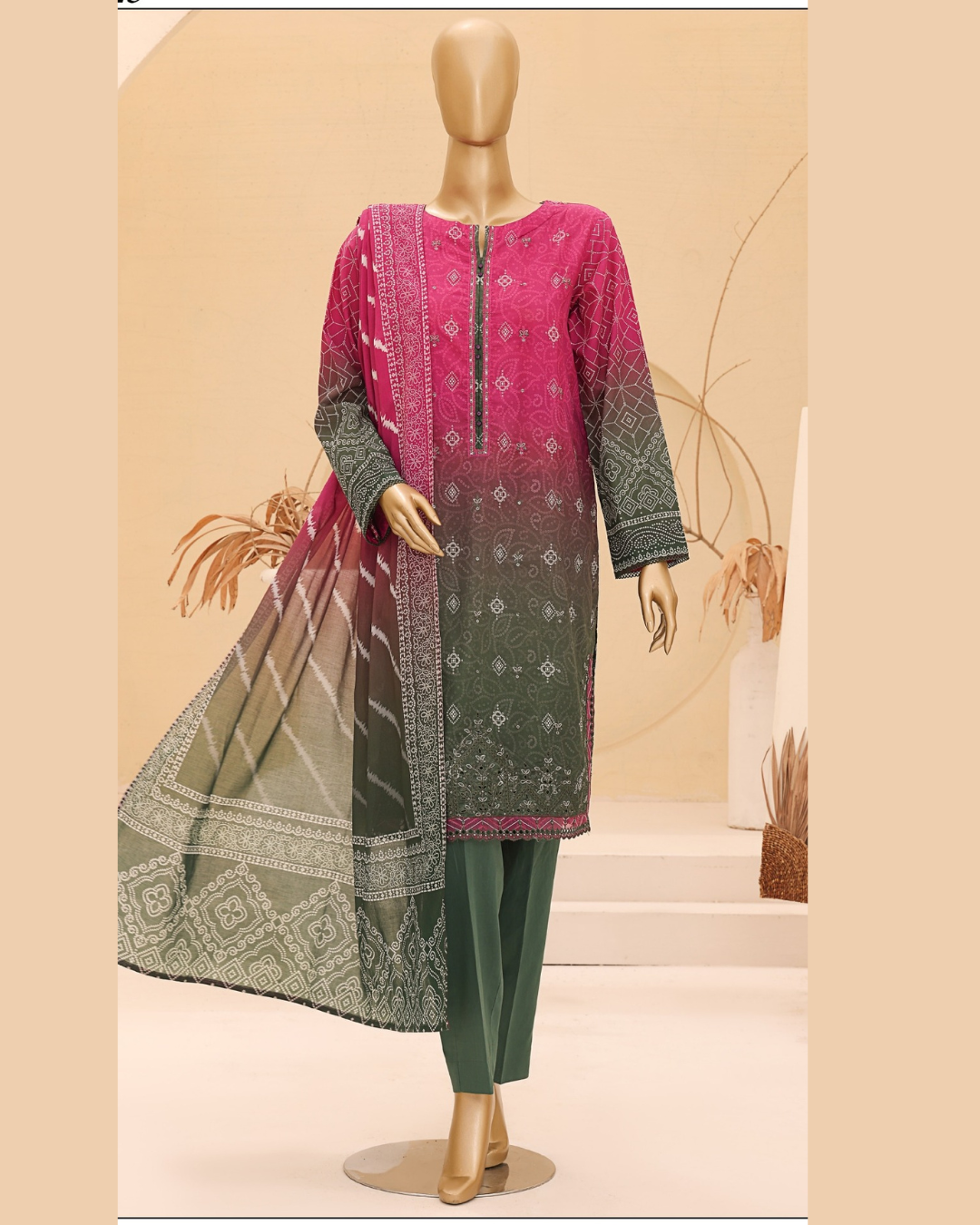 CHUNRI HZ TEXTILE BY SUHAIMA COLLECTION I EMBROIDERED LAWN COLLECTION IUNSTITCHED I ONLINE STORE