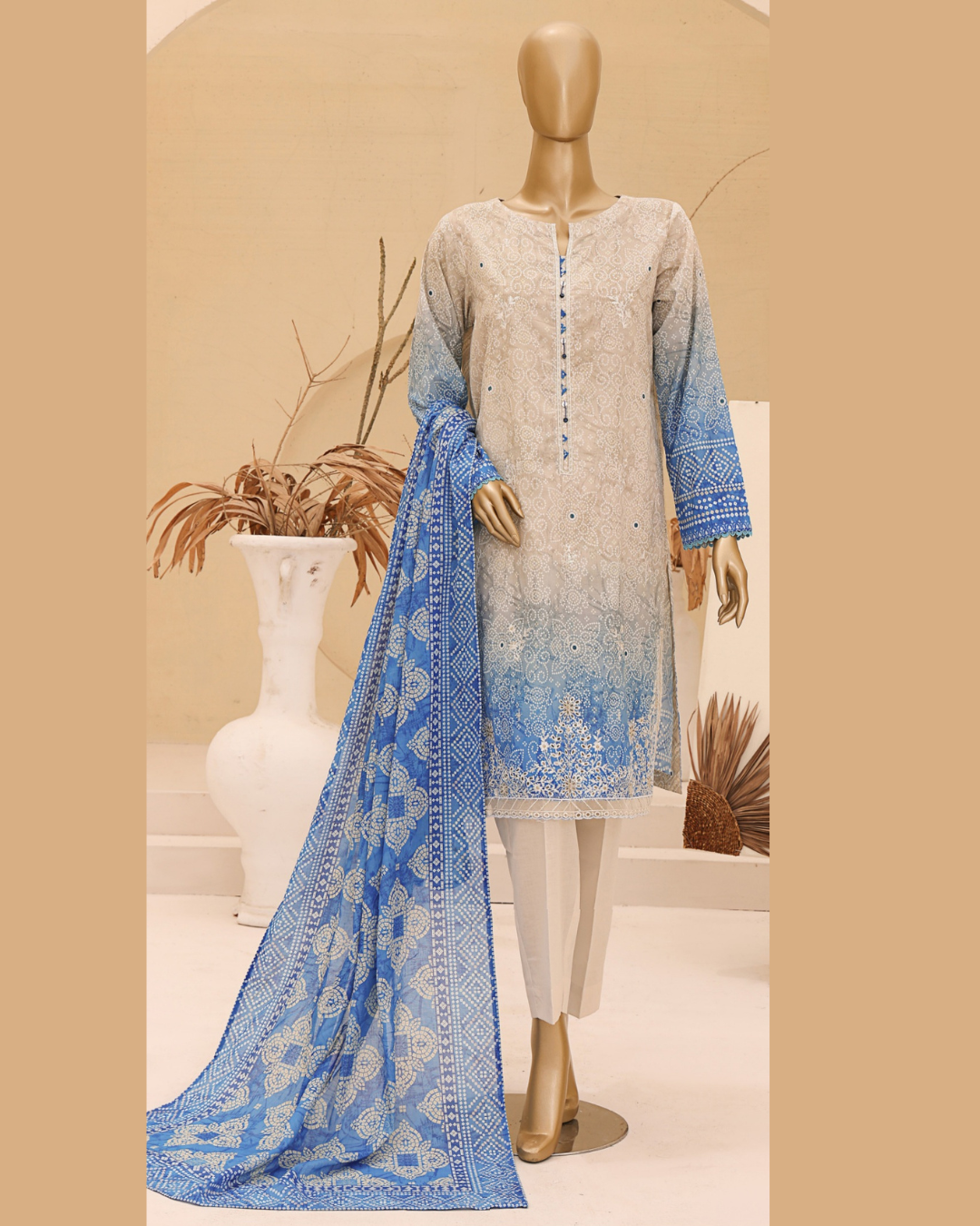 CHUNRI HZ TEXTILE BY SUHAIMA COLLECTION I EMBROIDERED LAWN COLLECTION IUNSTITCHED I ONLINE STORE