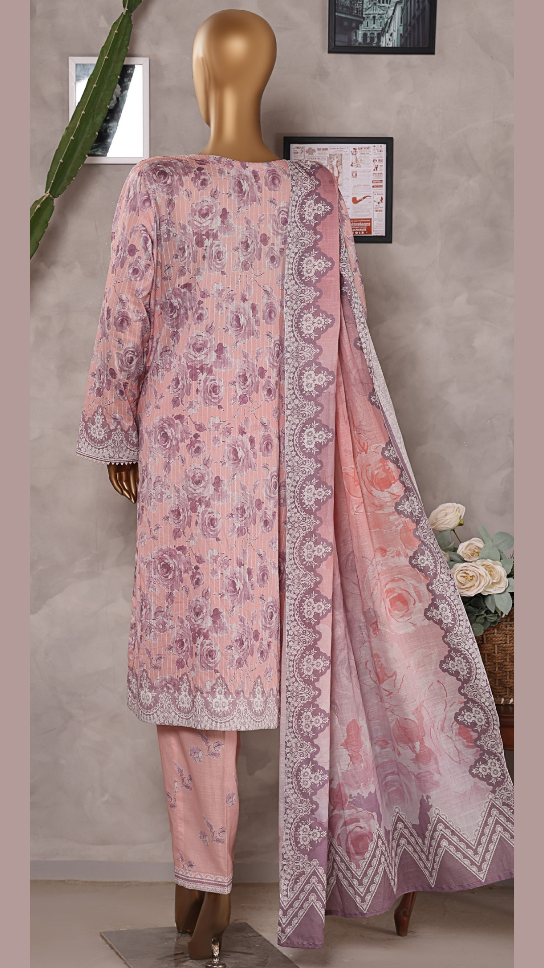 Nayab By HZ Textiles Printkari Embroidered Lawn Suit Unstitched 3 Piece- Summer Collection