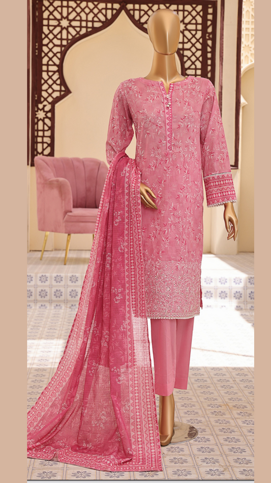 Mehak By HZ Textiles Embroidered Lawn Suit Unstitched 3 Piece I Suhaima Collection- Summer Collection