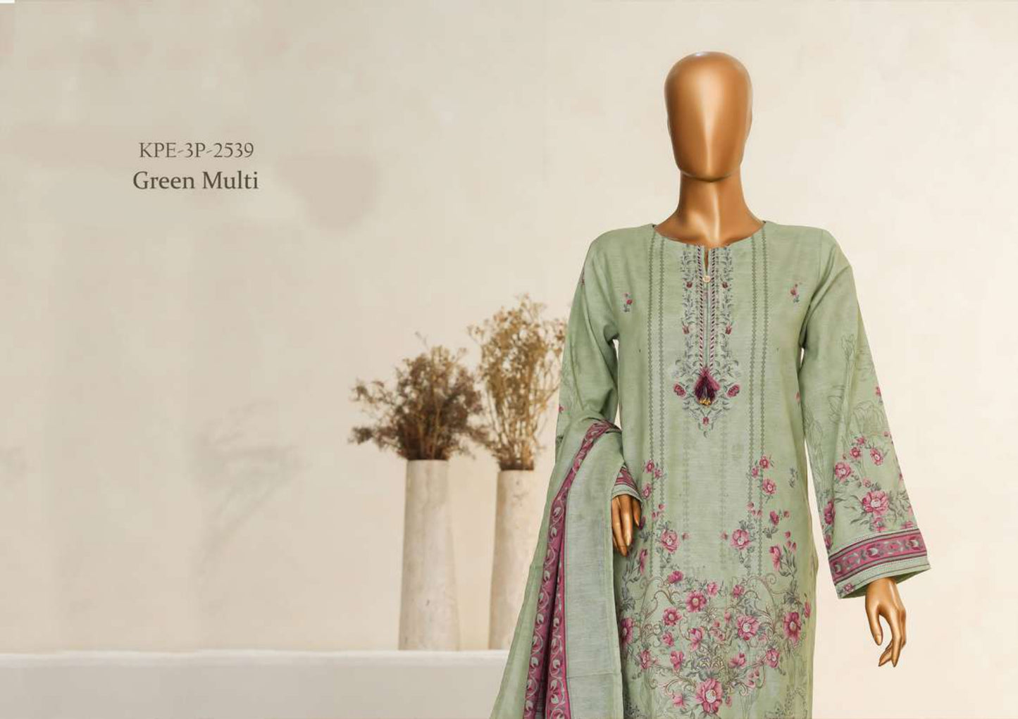 KHADDARPC Embroidered