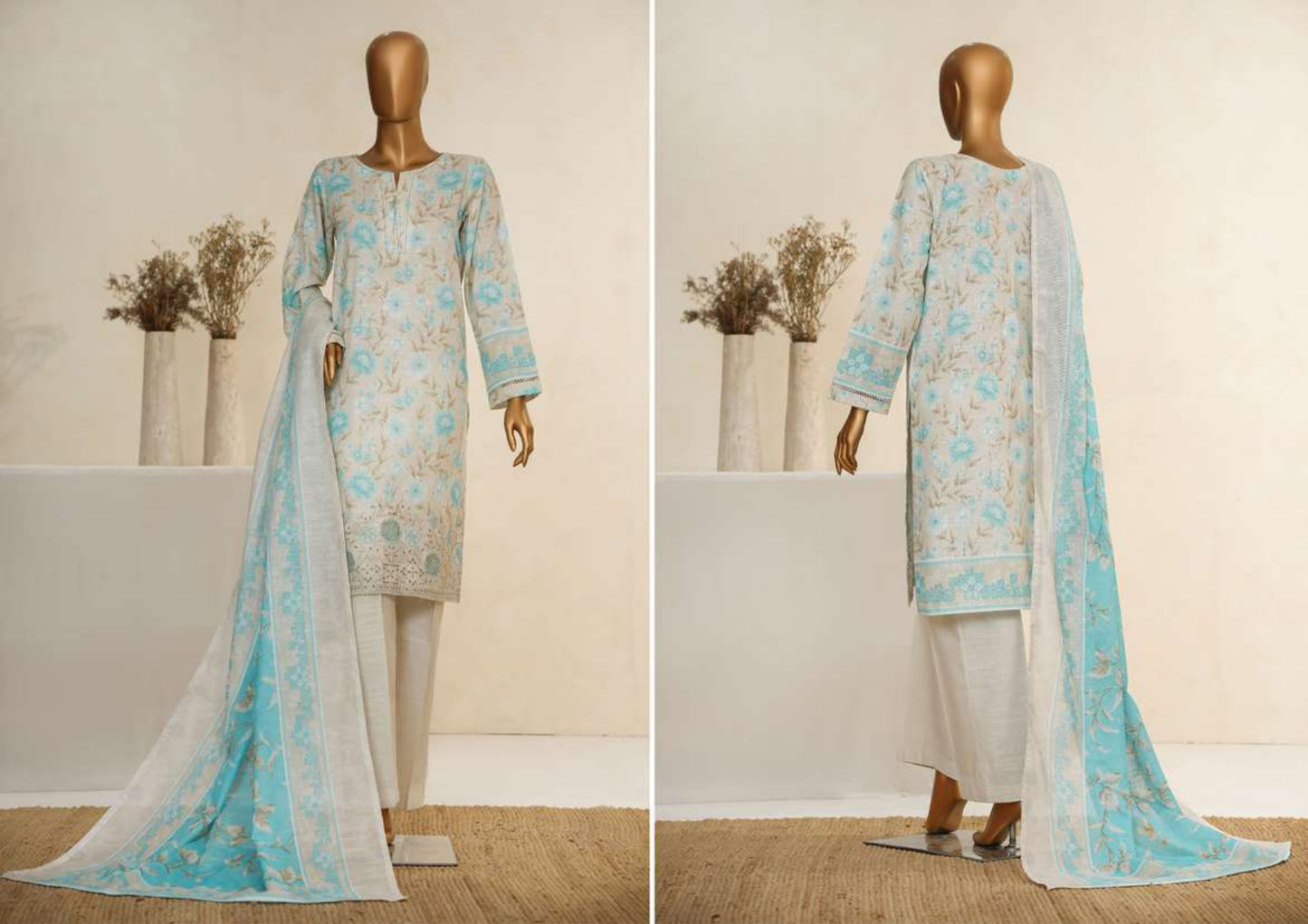 KHADDARPC Embroidered