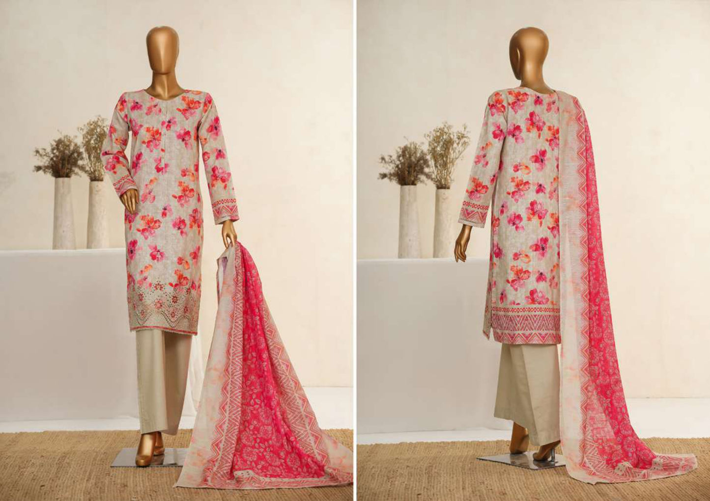 KHADDARPC Embroidered