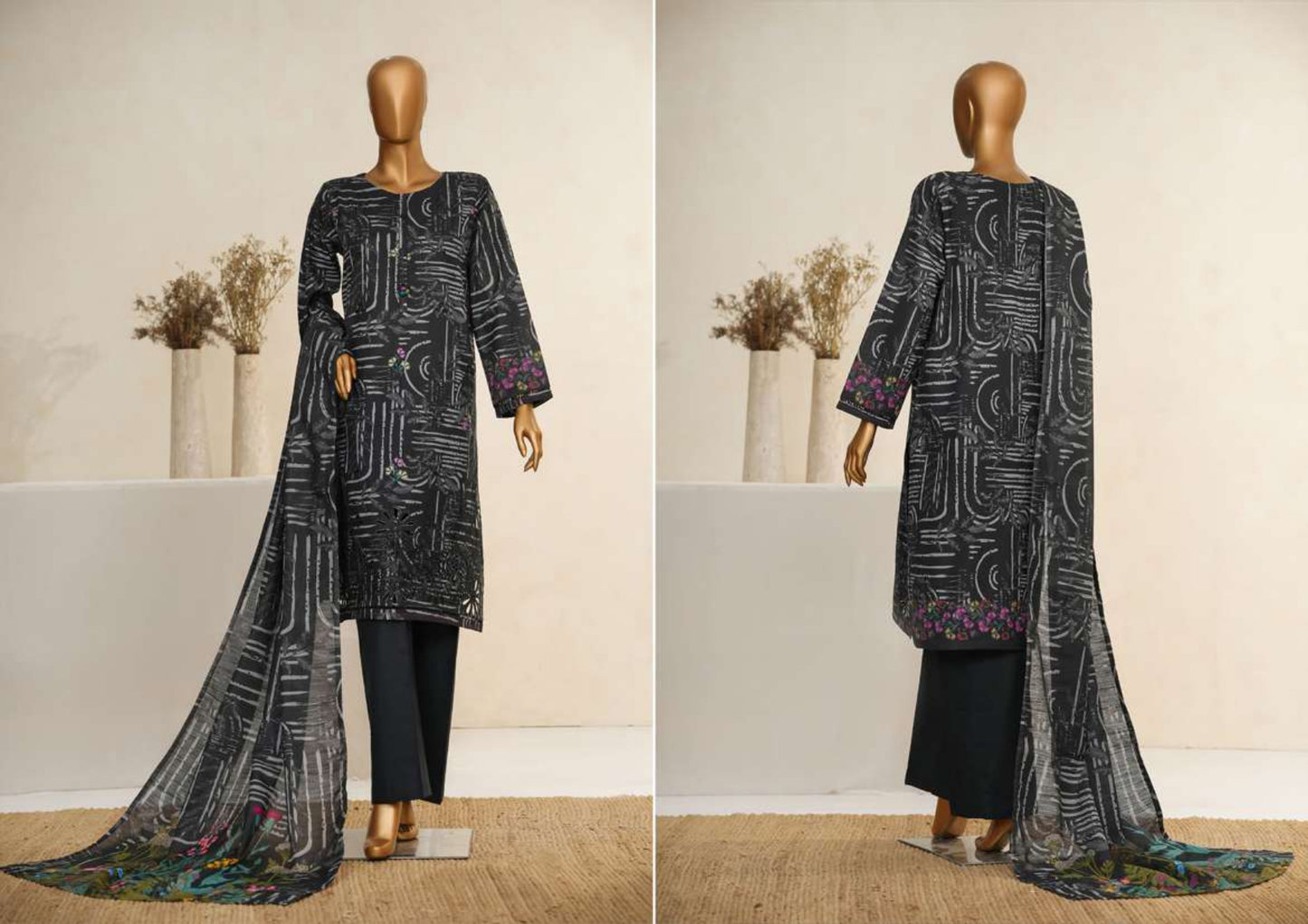 KHADDARPC Embroidered