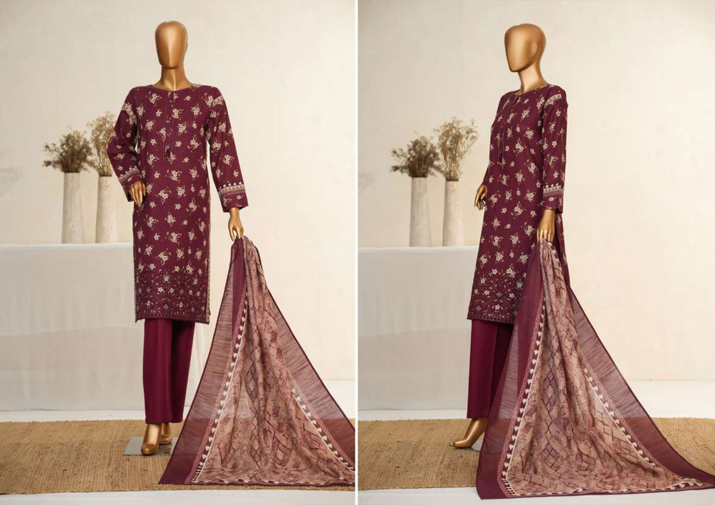 KHADDARPC Embroidered