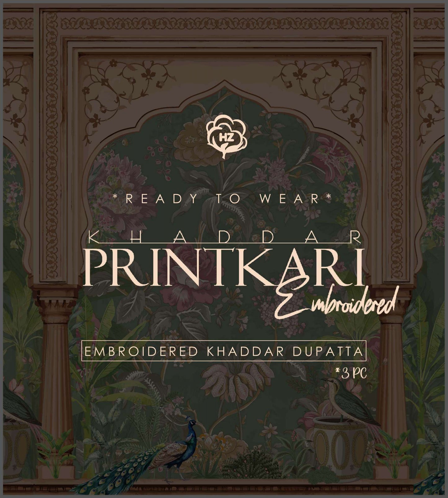 KHADDAR PRINTKARI Embroidered