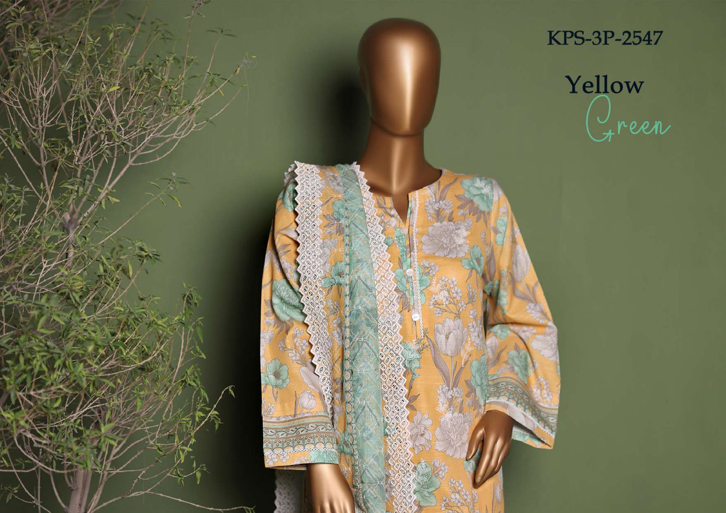 KHADDAR PRINTKARI Embroidered