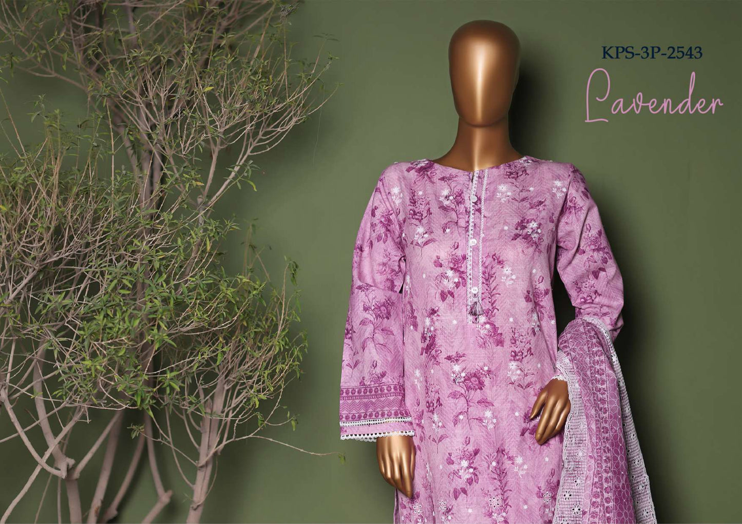 KHADDAR PRINTKARI Embroidered