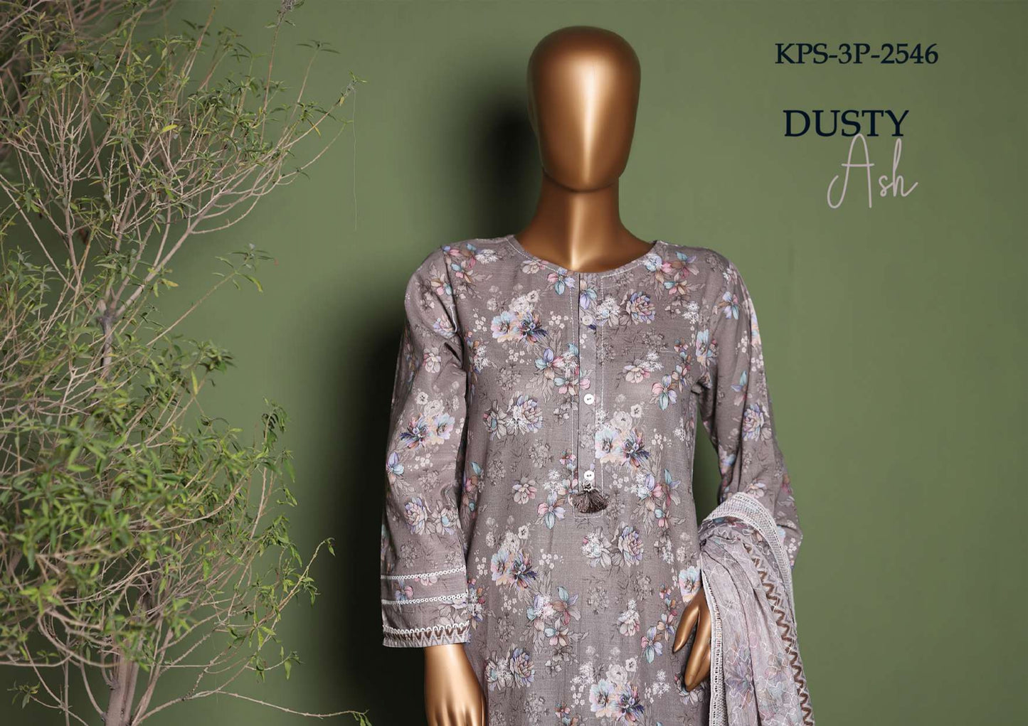 KHADDAR PRINTKARI Embroidered