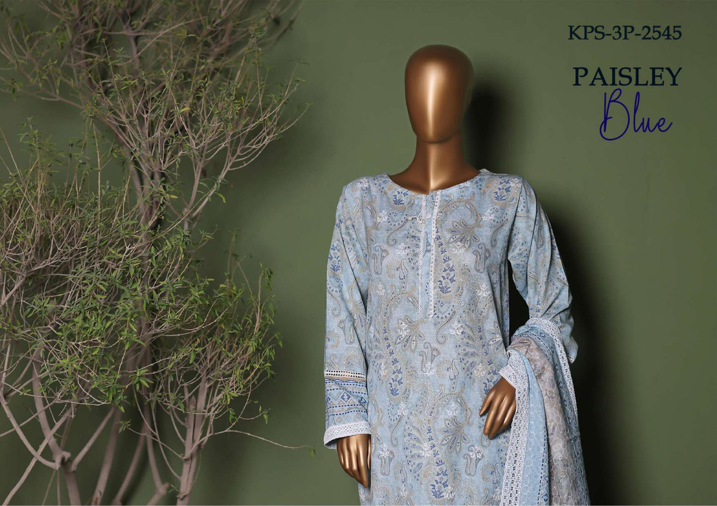 KHADDAR PRINTKARI Embroidered