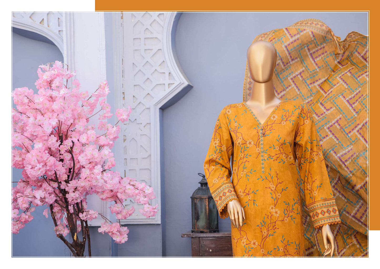 MEHAK CROSS SLUB EMBROIDERED COLLECTION