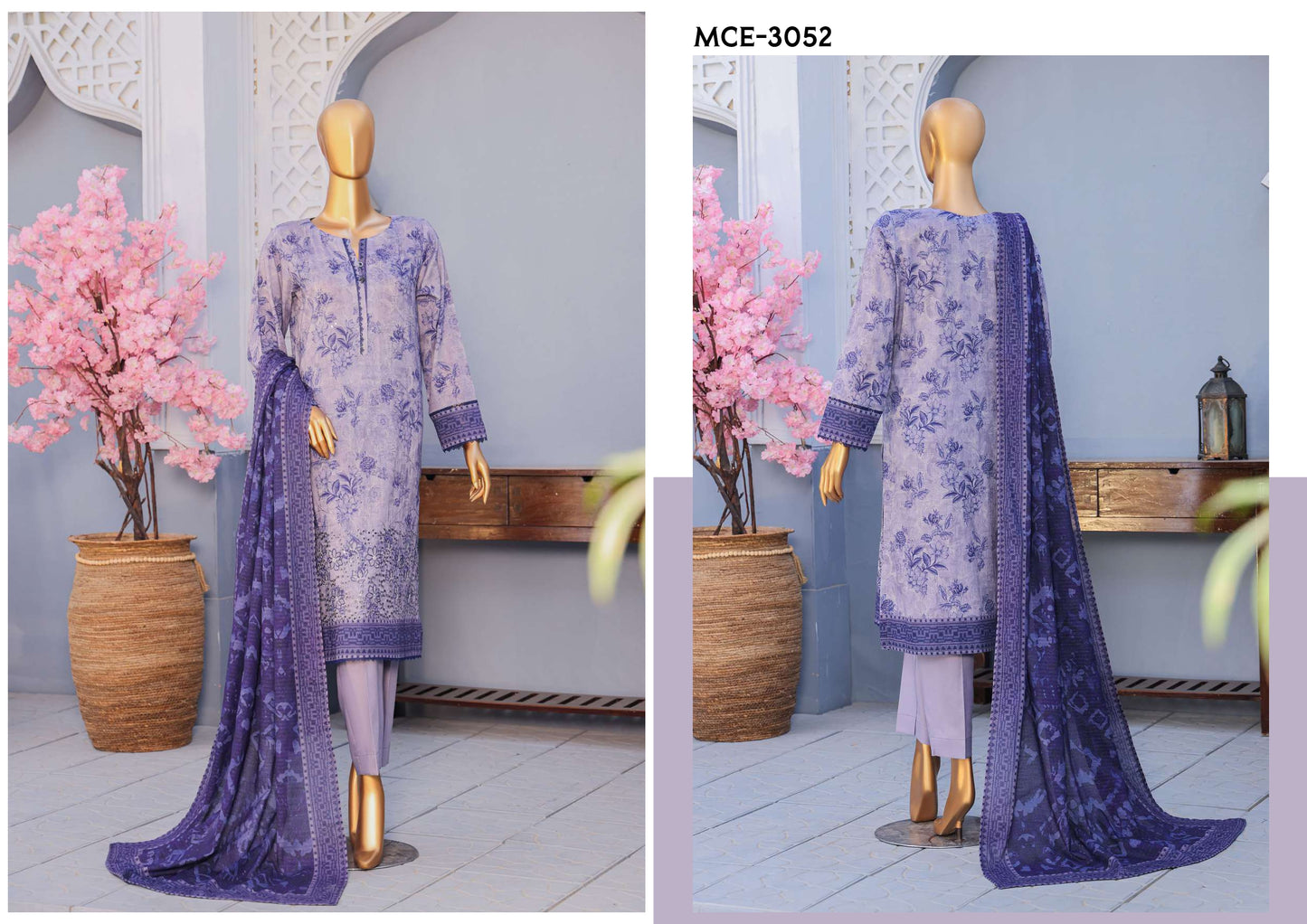 MEHAK CROSS SLUB EMBROIDERED COLLECTION