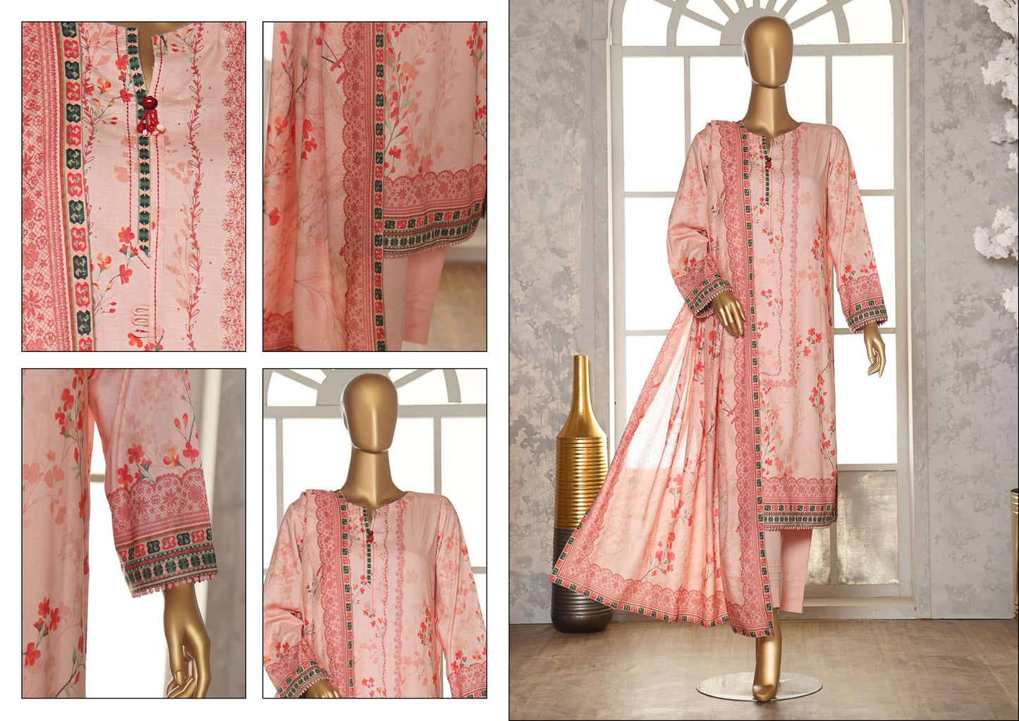 SLUB SHIRT Dobby Shaal DUPATTA