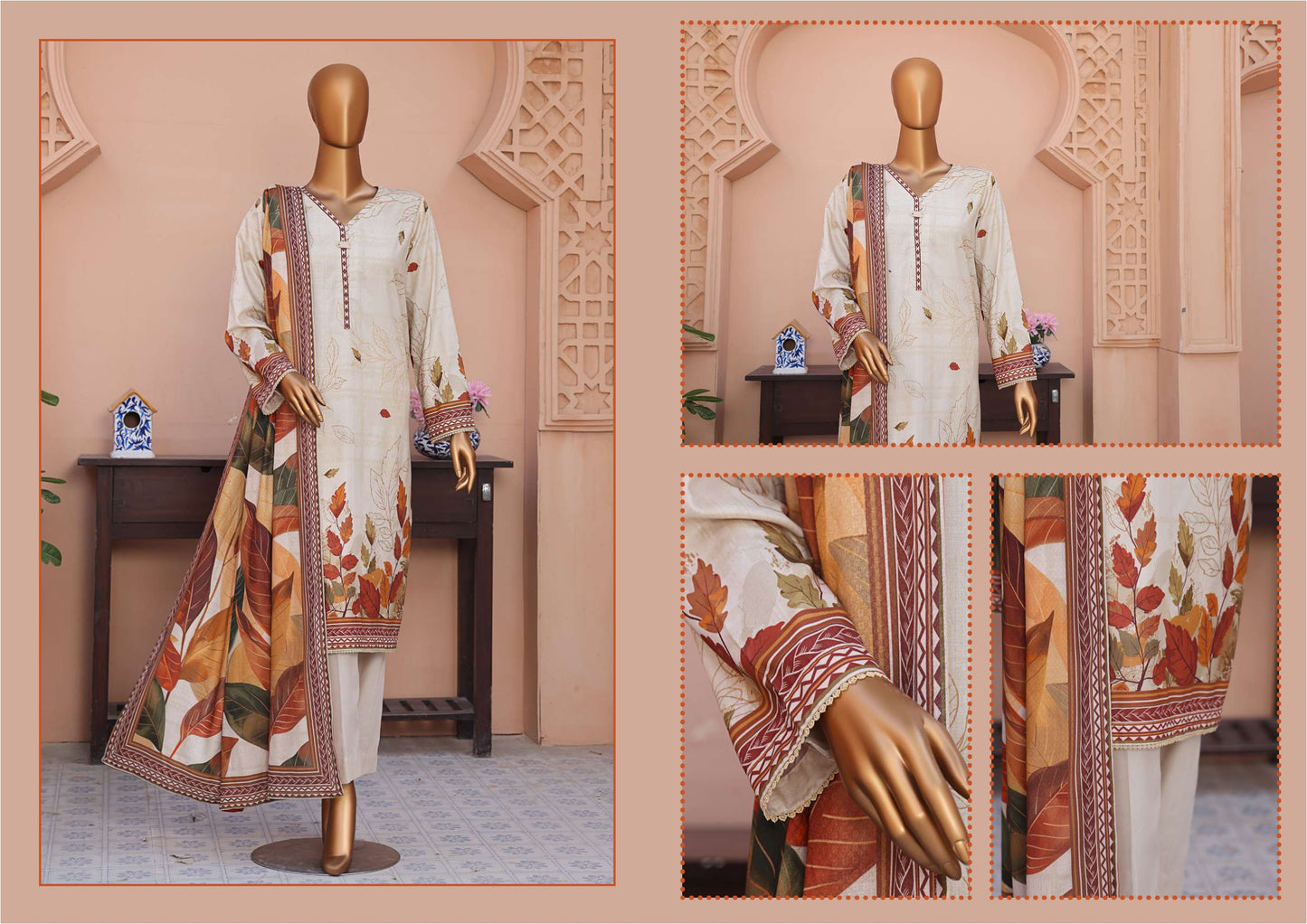 SLUB SHIRT Dobby Shaal DUPATTA