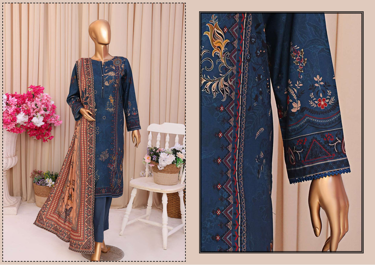 SLUB SHIRT Dobby Shaal DUPATTA