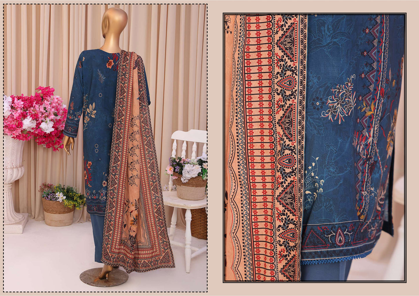 SLUB SHIRT Dobby Shaal DUPATTA