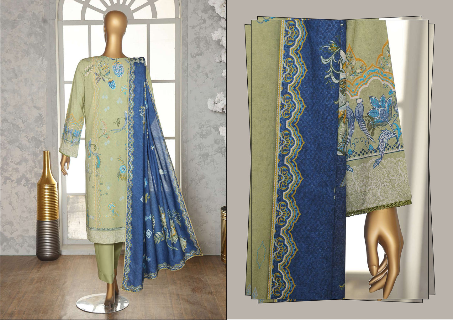 SLUB SHIRT Dobby Shaal DUPATTA