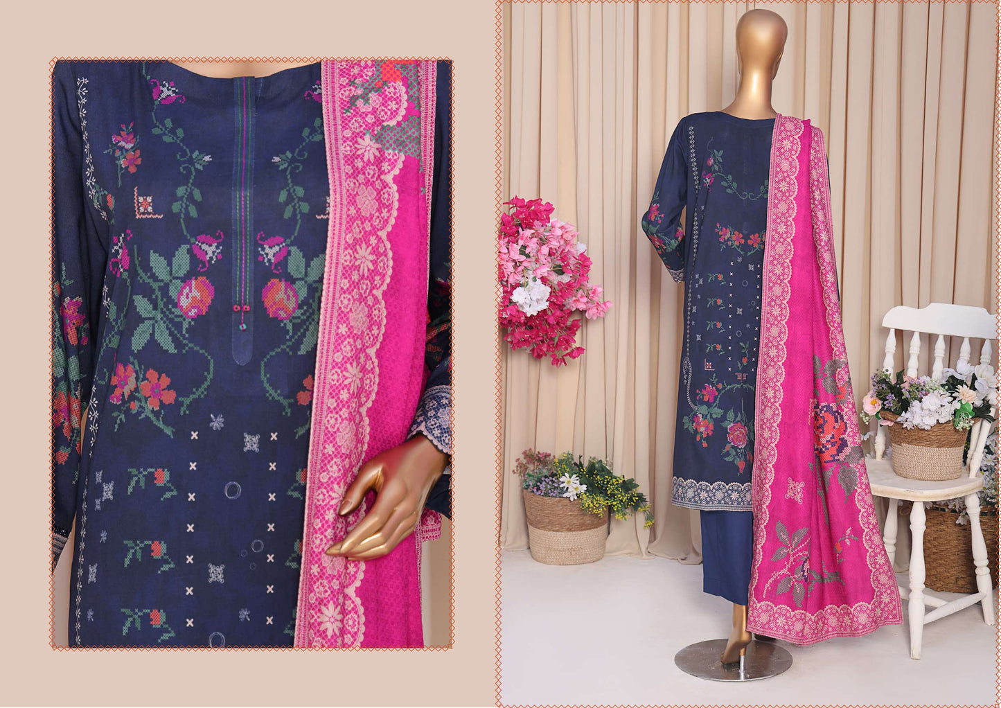 SLUB SHIRT Dobby Shaal DUPATTA