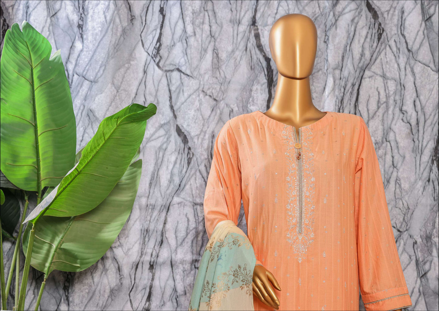 UNSTITCH Turkish Jacquard Embroidered