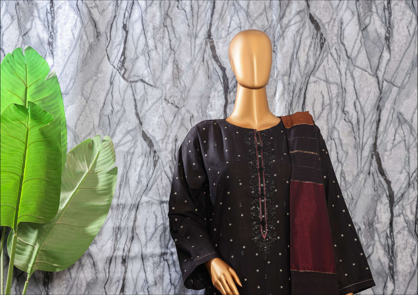 UNSTITCH Turkish Jacquard Embroidered