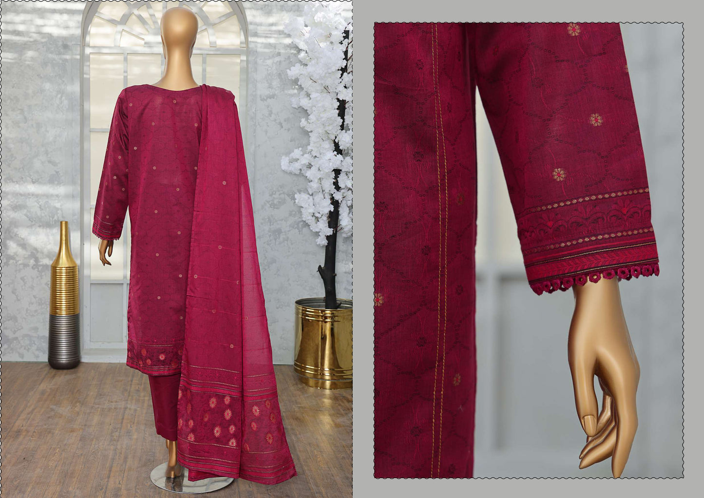 Valencia جيكارة Embroidered Collection