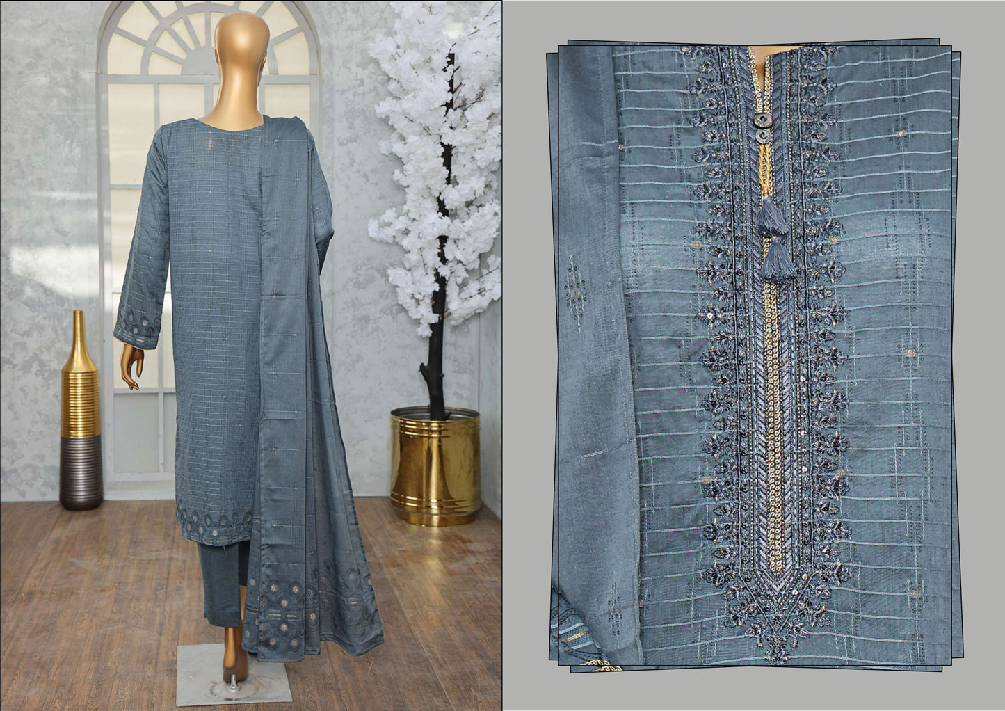 Valencia جيكارة Embroidered Collection